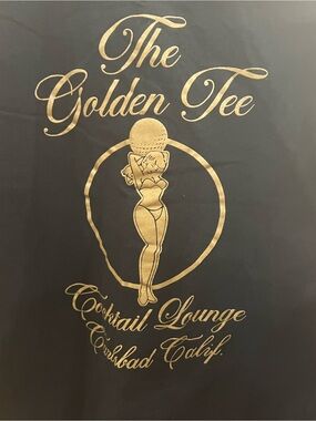 Cocktail Lounge Short Sleeve Tee - Black/Gold